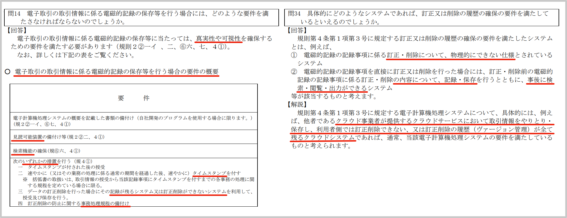 電子帳簿保存法一問一答